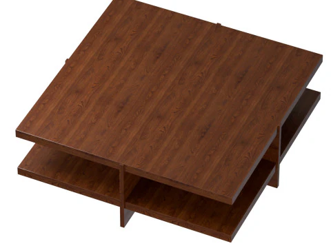 Coffee Table Oak USA 1980s 3D Model