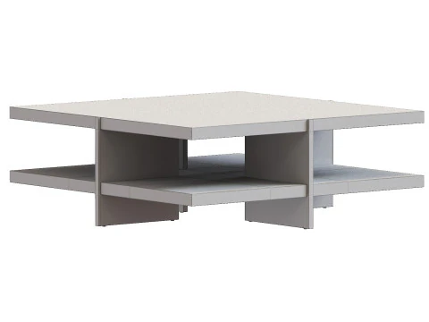 Coffee Table Oak USA 1980s 3D Model