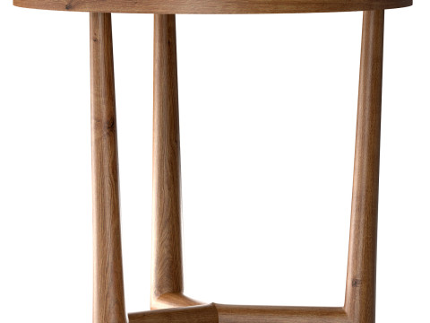 Madame Y End Table Wood Top Up Model 3D