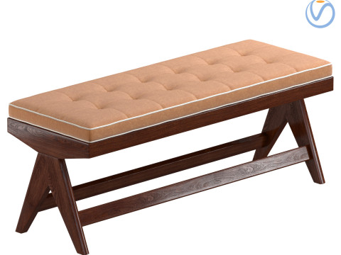 Pierre Jeanneret Bench 1950 Chandigargh 3D Модель