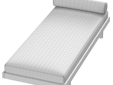 Pierre Chapo Godot Daybed France 1965 3D Model