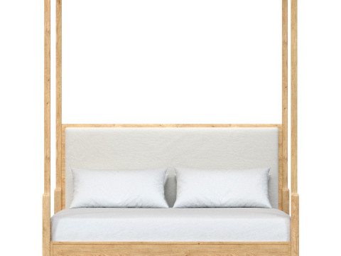 Genevieve Fabric Canopy Bed 3D 모델