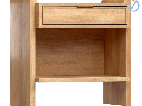 Jin Nightstand wooden table 3D Модель