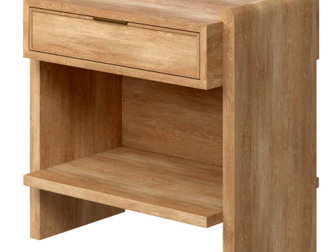 Jin Nightstand wooden table Modelo 3D