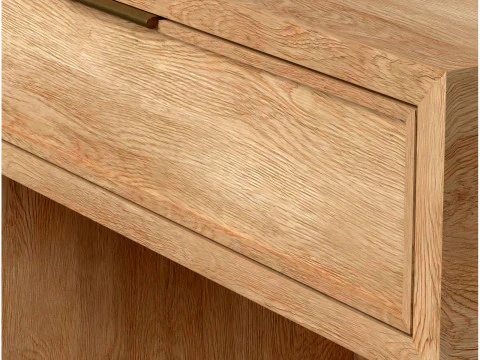 Jin Nightstand wooden table 3D Model