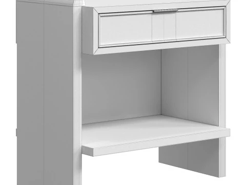 Jin Nightstand wooden table 3D Model