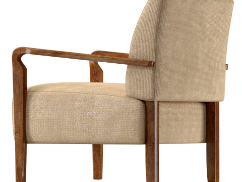 Niguel Lounge Chair by Lawson-Fenning Model 3D