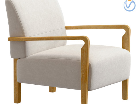 Niguel Lounge Chair by Lawson-Fenning 3D 模型