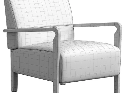 Niguel Lounge Chair by Lawson-Fenning 3D Model