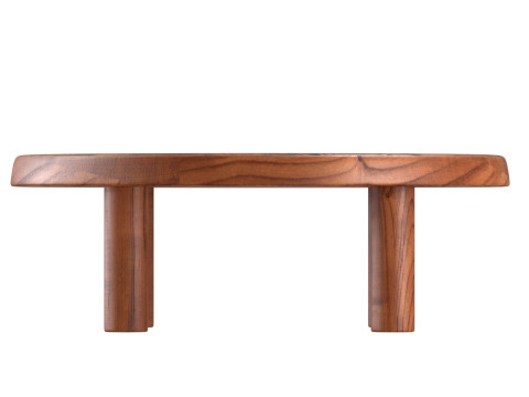Pierre Chapo Coffee Table T02 M French Oak 1965 Modelo 3D
