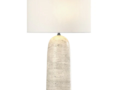 Sarezzo Stone Tapered Table Lamp 3D Model