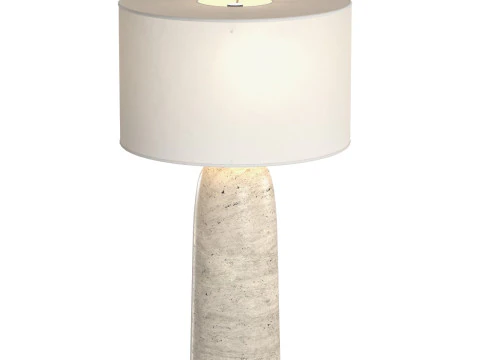 Sarezzo Stone Tapered Table Lamp 3D Model