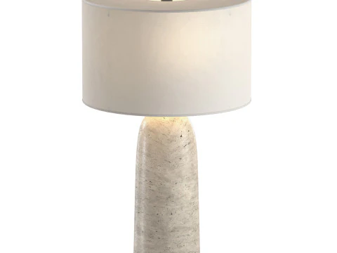 Sarezzo Stone Tapered Table Lamp 3D Model