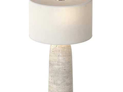 Sarezzo Stone Tapered Table Lamp 3D Model