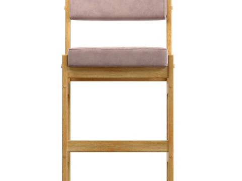 Espasso Tiao Wooden Bar Stool 3D Model