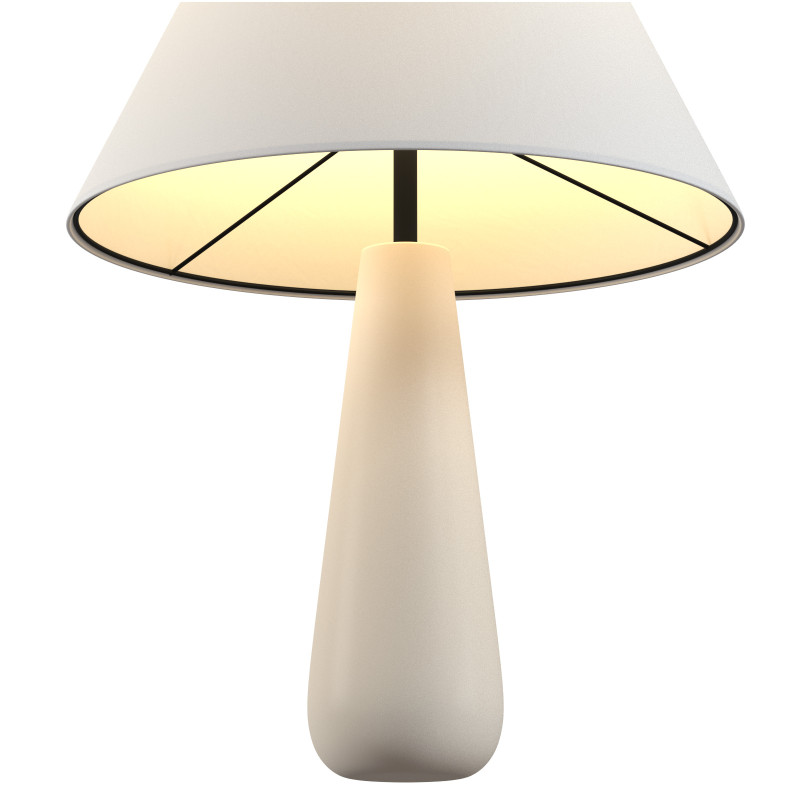 Polar White Cement Table Lamp Modelo 3D .c4d .max .obj .3ds .fbx .stl .blend