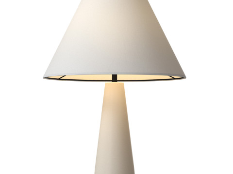 Polar White Cement Table Lamp Modelo 3D
