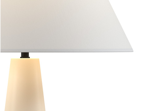 Polar White Cement Table Lamp Modelo 3D