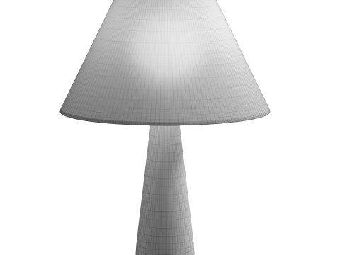 Polar White Cement Table Lamp Modelo 3D