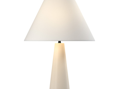 Polar White Cement Table Lamp Modelo 3D