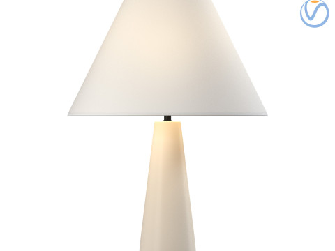Polar White Cement Table Lamp Modelo 3D