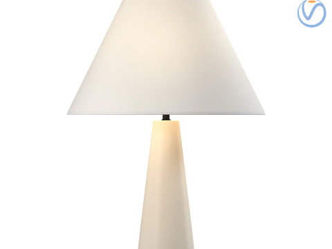 Lampada da tavolo in cemento bianco polare Modello 3D