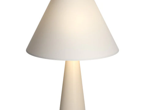 Lampada da tavolo in cemento bianco polare Modello 3D