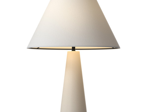 Polar White Cement Table Lamp Modelo 3D