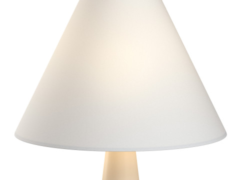 Polar White Cement Table Lamp Modelo 3D