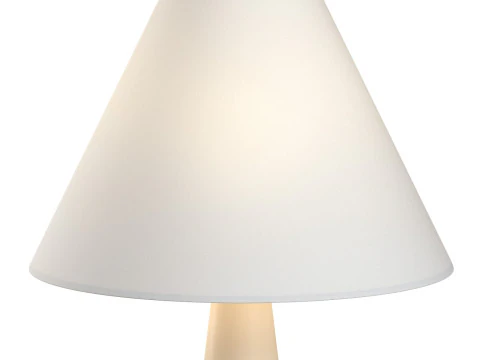 Lampada da tavolo in cemento bianco polare Modello 3D