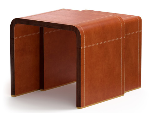Ralph Lauren Dalton Nesting End Tables 3D-Modell
