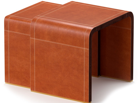 Ralph Lauren Dalton Nesting End Tables 3D-Modell