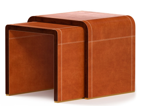 Ralph Lauren Dalton Nesting End Tables 3D-Modell
