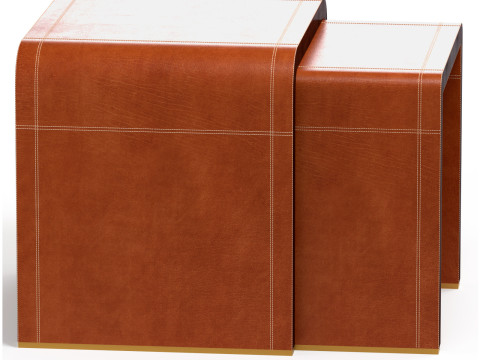 Ralph Lauren Dalton Nesting End Tables 3D-Modell