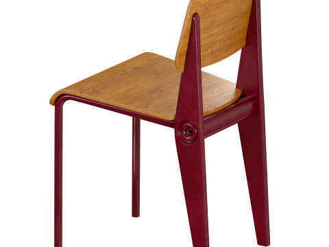 Cafeteria no 300 chair 1950 retro Modello 3D