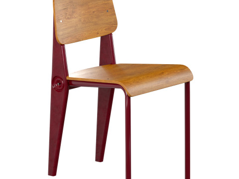 Cafeteria no 300 chair 1950 retro Modello 3D