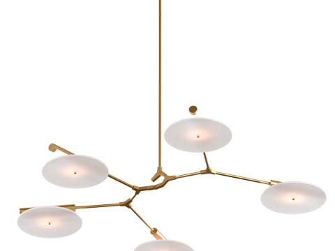 5-Light Branching Disc By Lindsey Adelman Modèle 3D