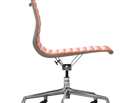 Herman Miller Eames Brown Cognac Leather Office Chair 3D Model