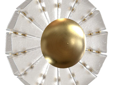 Polaris Flushmount wall sconce Bianco Light 3D Model
