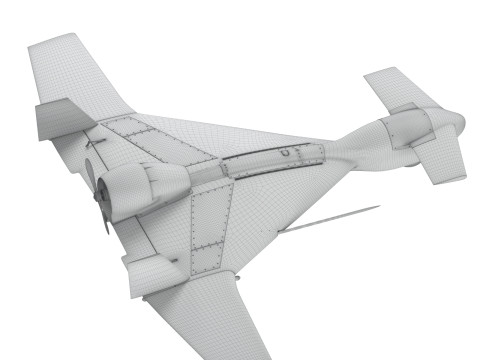 IAI Harop UAV loitering munition Drone 3D Модель