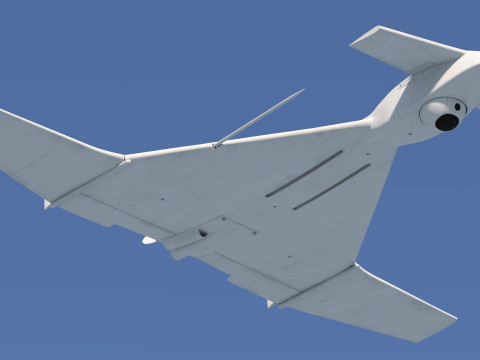 IAI Harop UAV loitering munition Drone 3D Модель