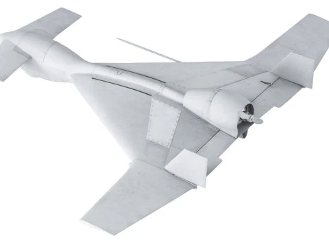 IAI Harop UAV loitering munition Drone 3D Model