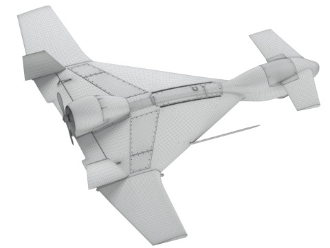 IAI Harop UAV loitering munition Drone 3D Модель