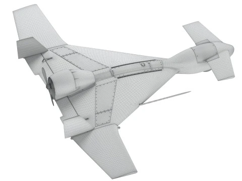 IAI Harop UAV loitering munition Drone 3D Model
