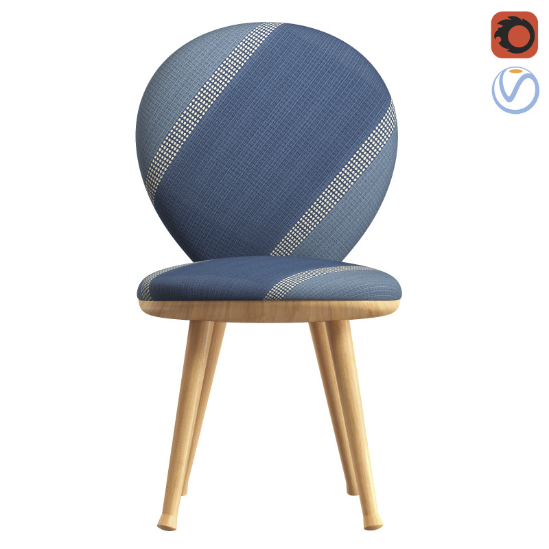 Jeans Marinbla chair Rllakan collection Pierre Yovanovitch 3D 模型 .c4d .max .obj .3ds .fbx .stl .blend