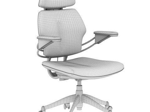 Humanscale Freedom Chair with Headrest 3D 모델
