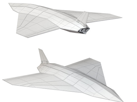 Hadid-110 kamikaze Dalahu drone Modèle 3D