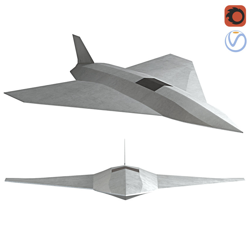 Hadid-110 kamikaze Dalahu metal drone 3Dモデル .c4d .max .obj .3ds .fbx .stl .blend