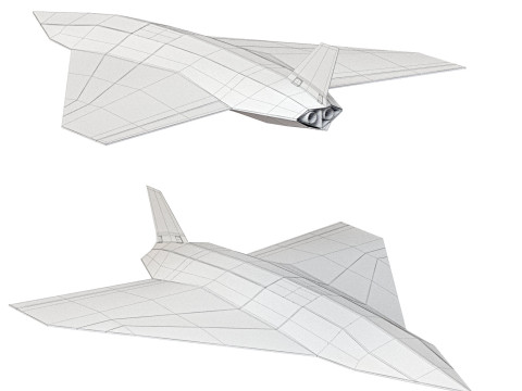 Hadid-110 kamikaze Dalahu metal drone 3Dモデル