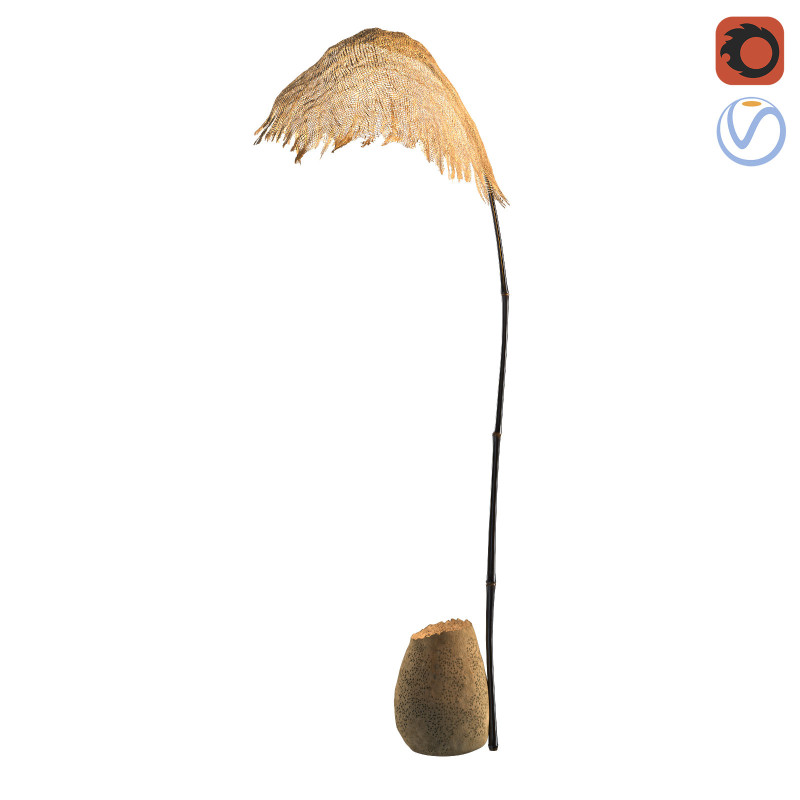 Luxury Handcrafted Ishigaki Sculpture Lamp Sand 3Dモデル .c4d .max .obj .3ds .fbx .stl .blend